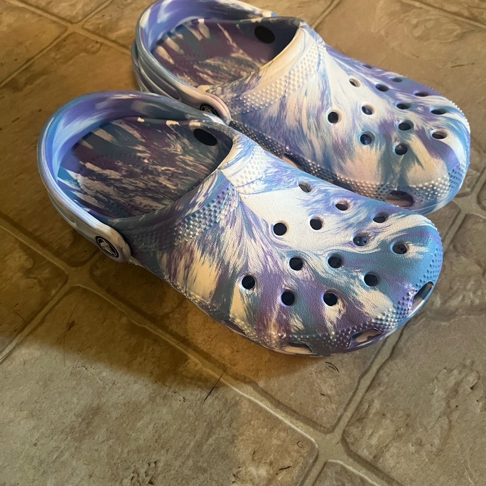Blue and Purple Clogs